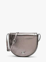 Cross Body Tas Minimal Mono Calvin klein jeans Zilver minimal mono K612730